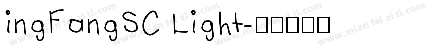 ingFangSC Light字体转换